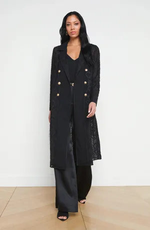 Black Dottie Duster