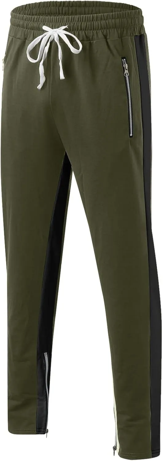 Cargo Trousers for Men Slim Jogger Pants Tapered Athletic Sweatpants for Jogging Running Exercise Gym Workout Mens