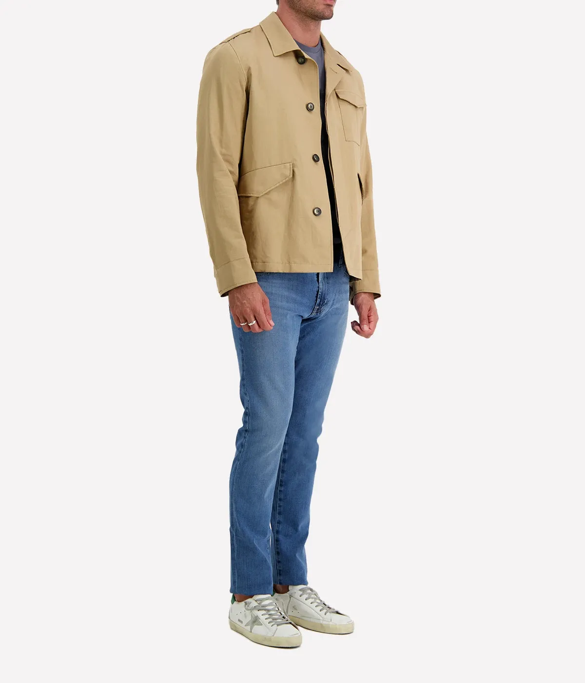 *FINAL SALE* Woven Jacket in Sand