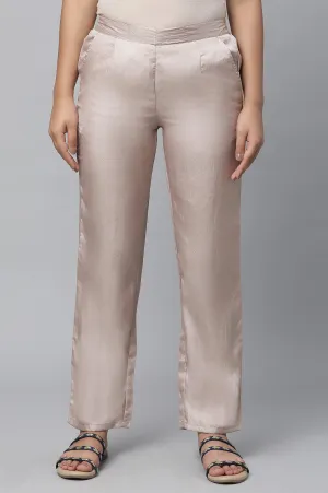 Gold Cuban Pants in Korean Satin
