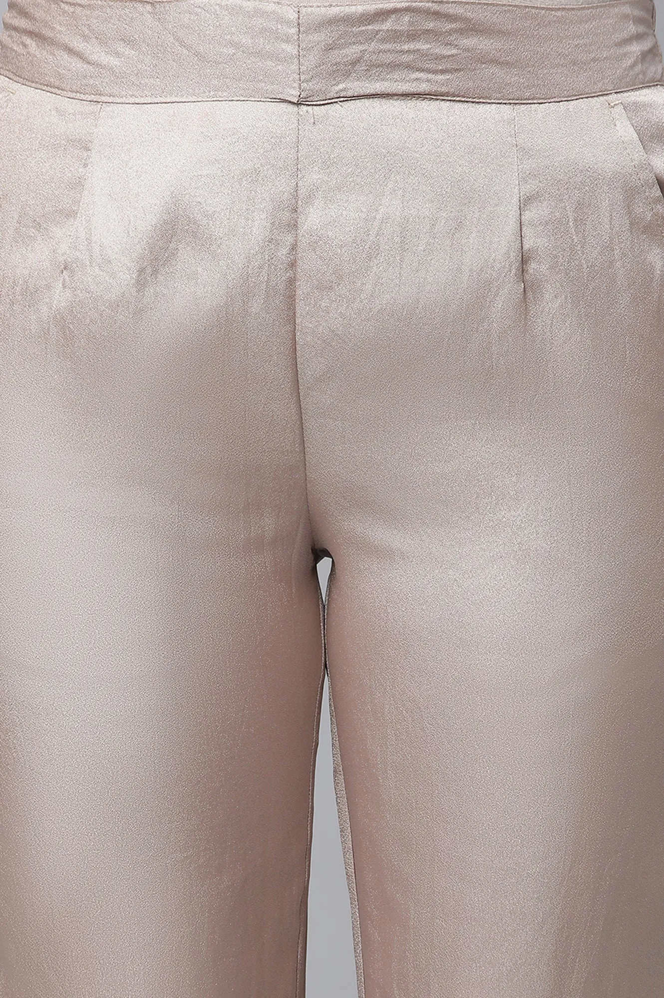 Gold Cuban Pants in Korean Satin