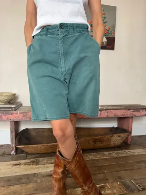 Green Khaki Workwear Shorts