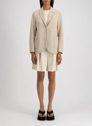 Harris Wharf London bicolour frise Blazer White/Beige