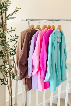 Hazel Blues® |  Magic 3/4 Blazer in Nine Colors
