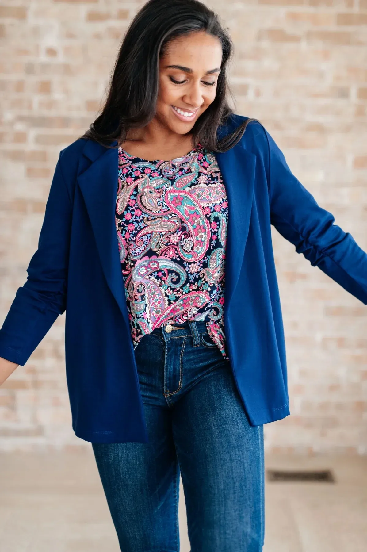 Hazel Blues® |  Magic 3/4 Blazer in Nine Colors