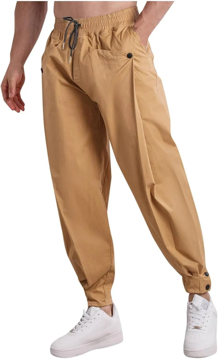 Men's Cargo Pants Hiking Pants for Men Lightweight Slim-Fit Multi-Pocket Men's Trousers