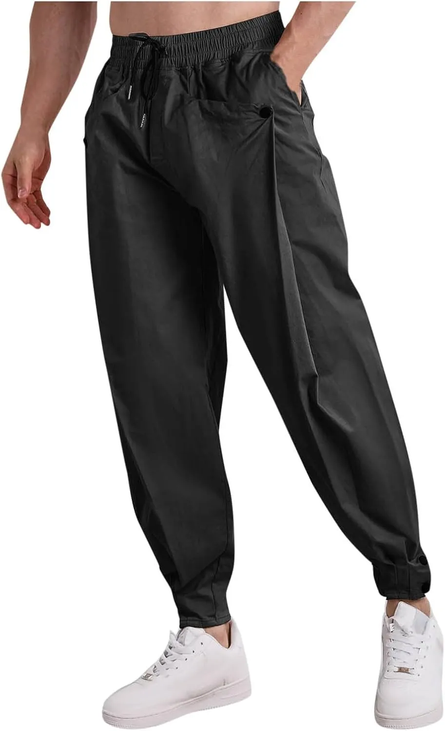 Men's Cargo Pants Hiking Pants for Men Lightweight Slim-Fit Multi-Pocket Men's Trousers