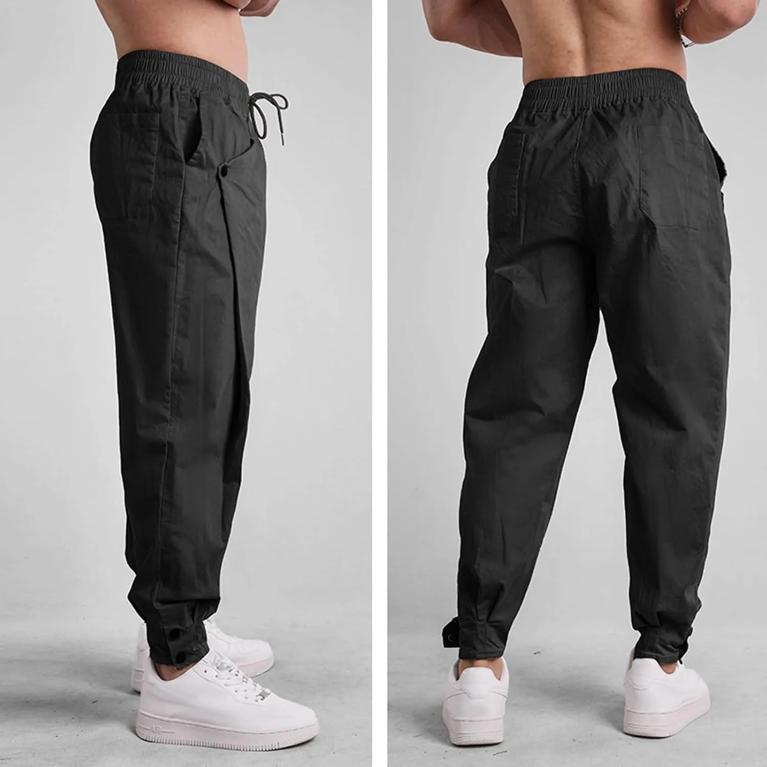 Men's Cargo Pants Hiking Pants for Men Lightweight Slim-Fit Multi-Pocket Men's Trousers