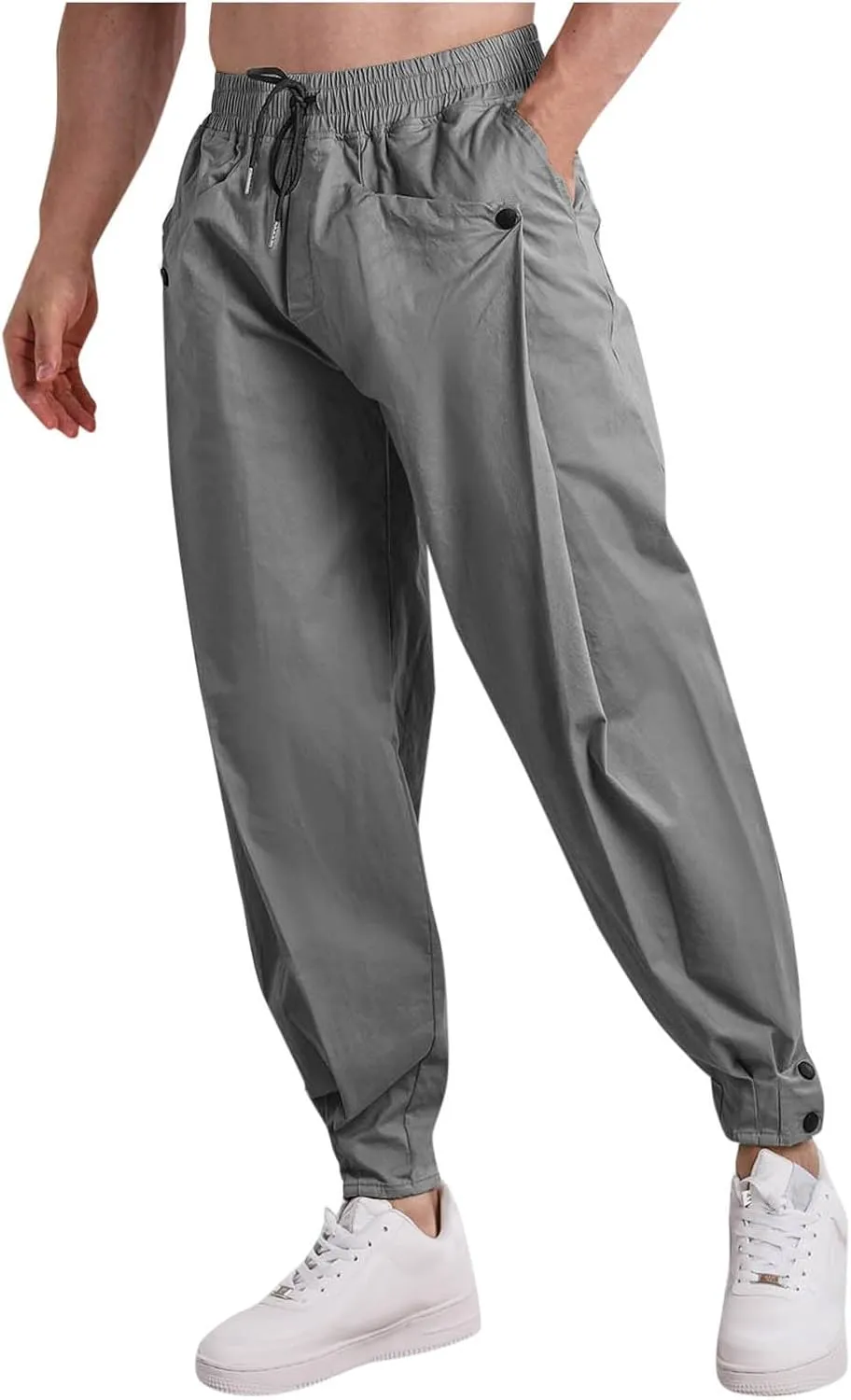 Men's Cargo Pants Hiking Pants for Men Lightweight Slim-Fit Multi-Pocket Men's Trousers