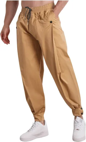 Men's Cargo Pants Hiking Pants for Men Lightweight Slim-Fit Multi-Pocket Men's Trousers