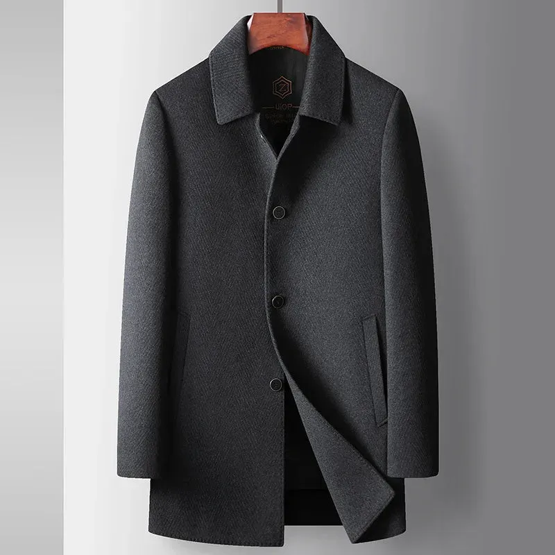 Men's Lapel Mid-Length Coats