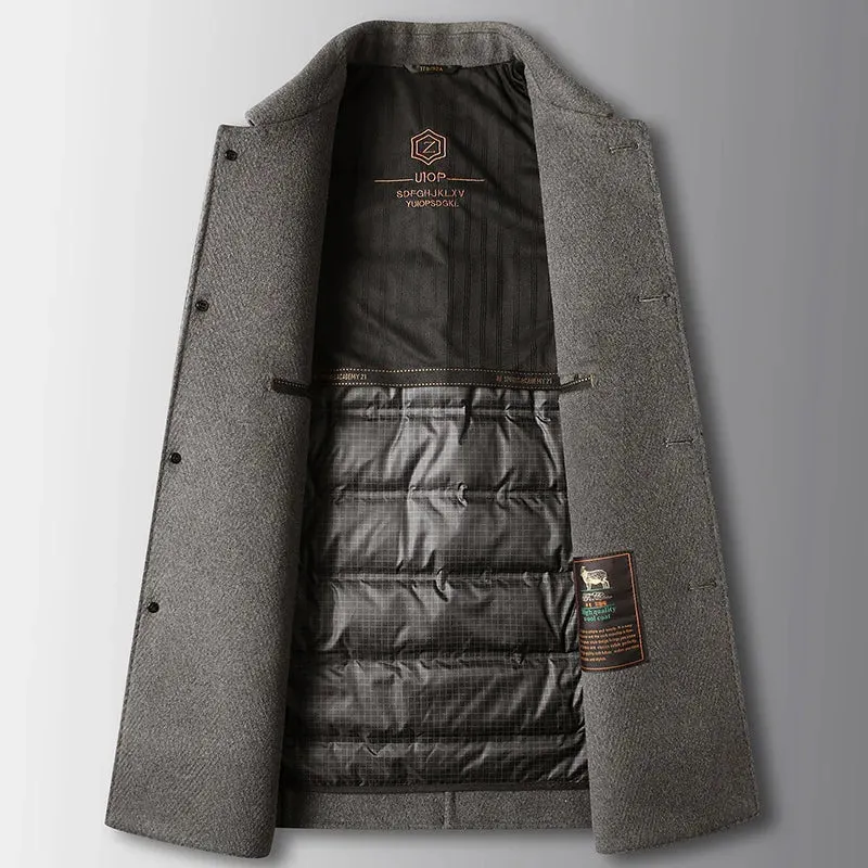 Men's Lapel Mid-Length Coats