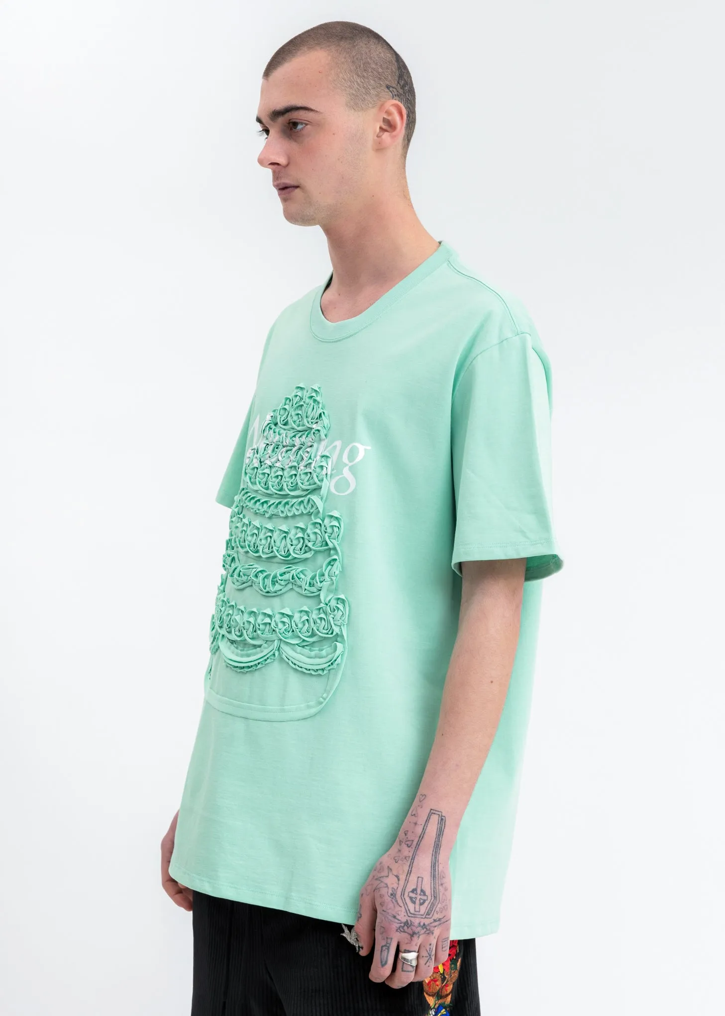 Mint Cake Embroidery T-Shirt