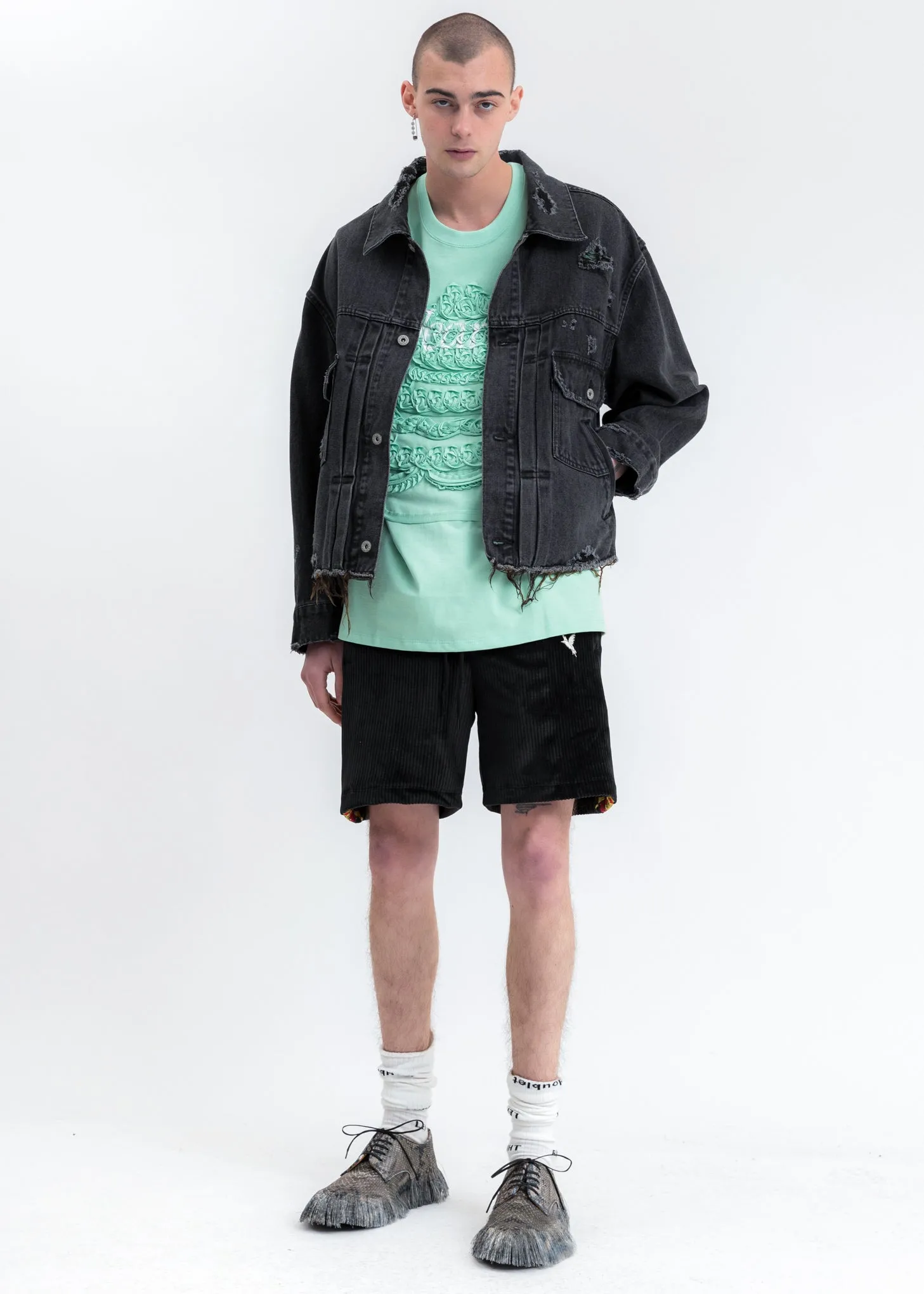 Mint Cake Embroidery T-Shirt