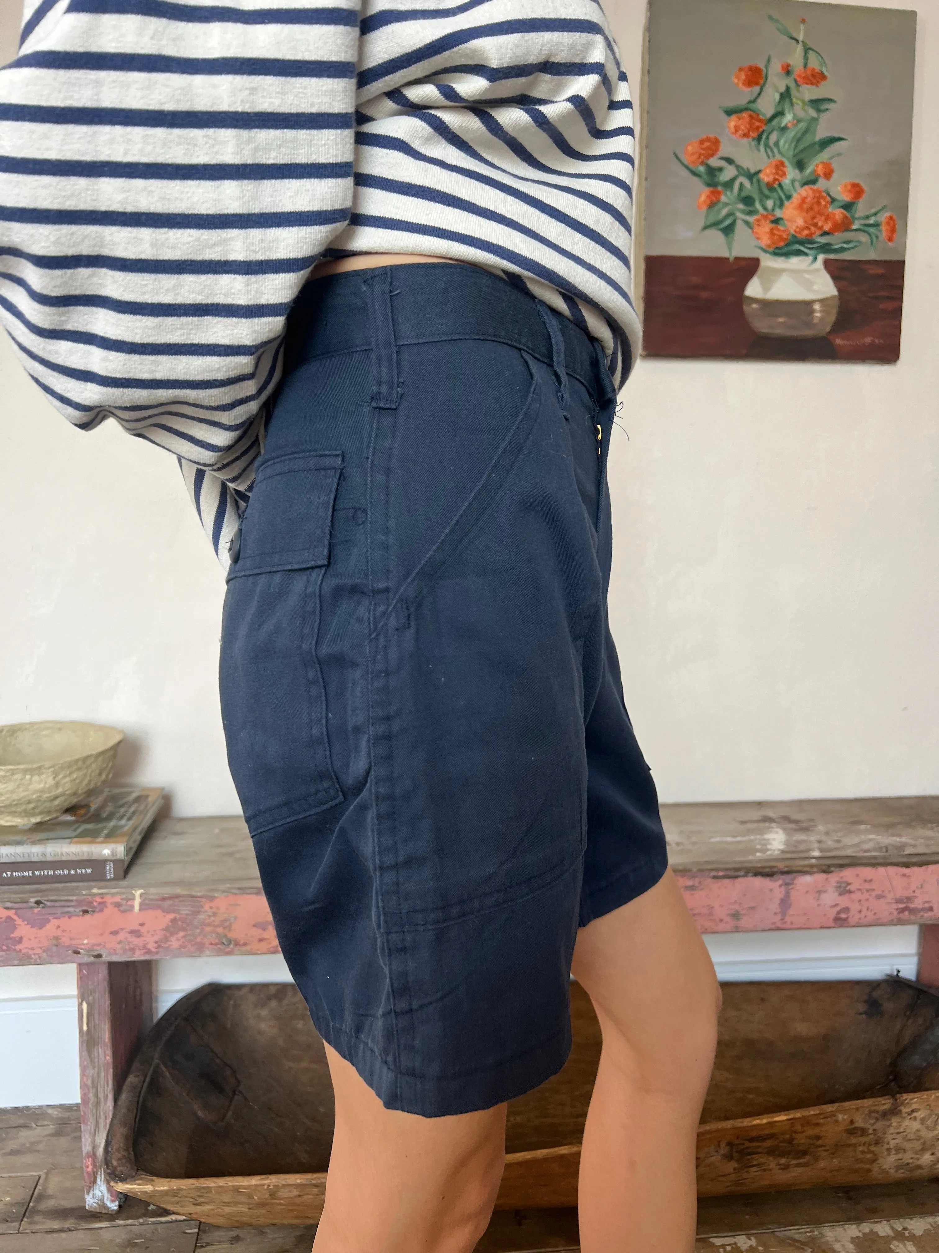 Navy Workwear Shorts #1