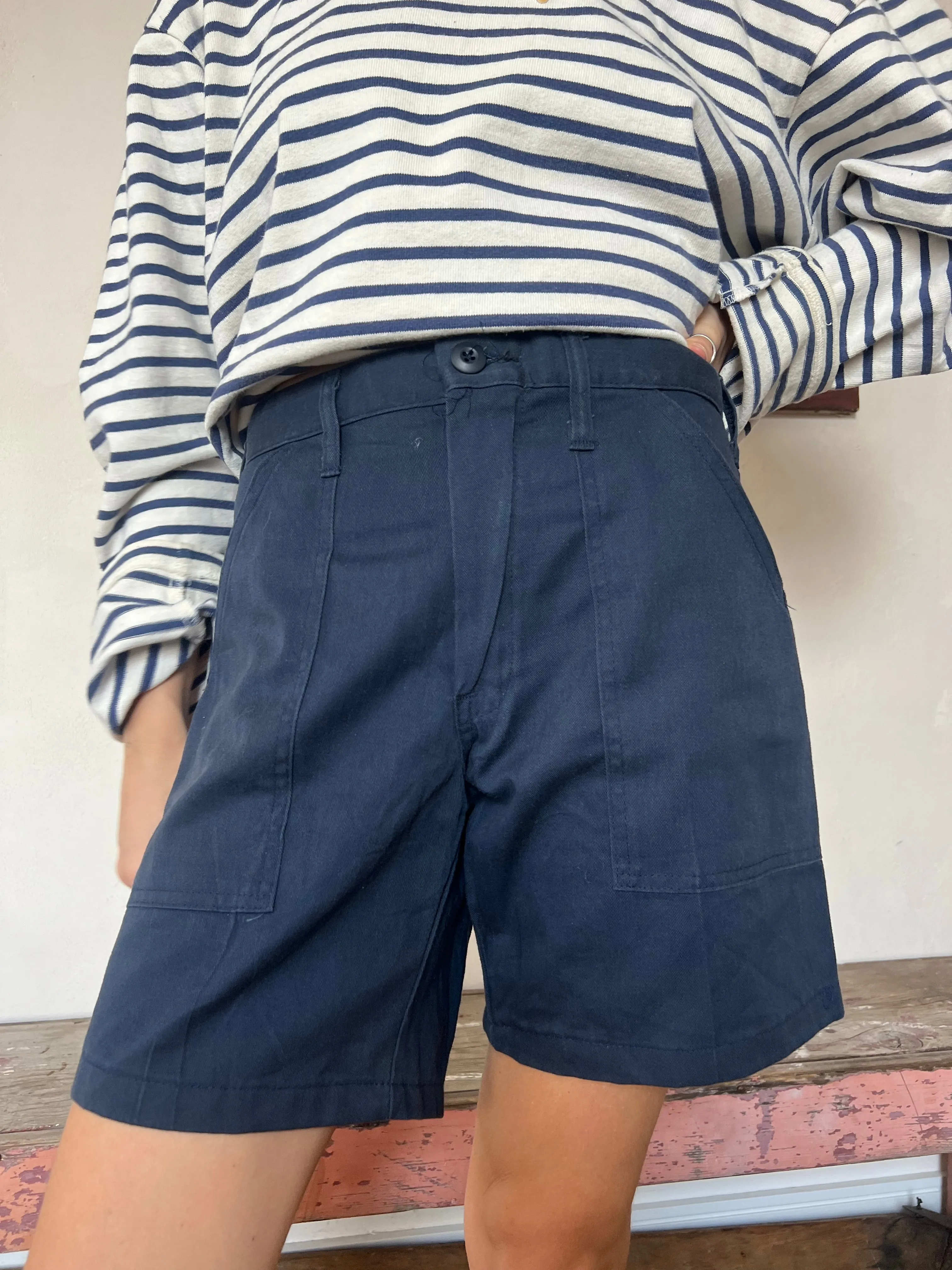 Navy Workwear Shorts #1