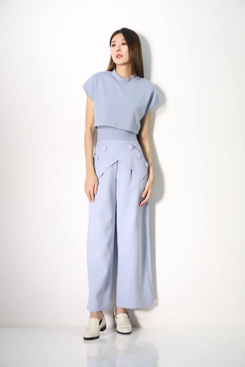 Nicole Cross Button Pants