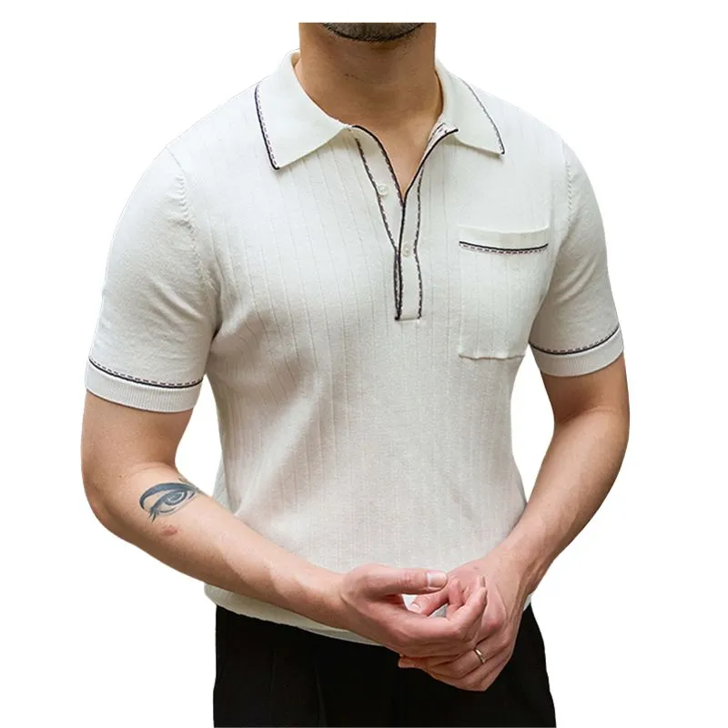 Old Money Short-sleeved Polo Shirt