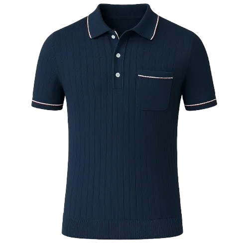 Old Money Short-sleeved Polo Shirt