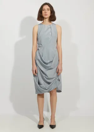 Overlapping Drape Dress