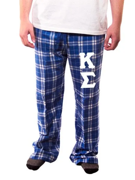 Pajama Pants with Sewn-On Letters