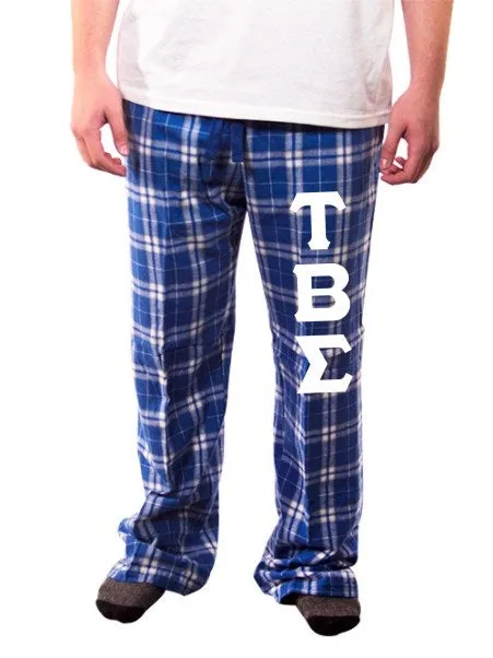 Pajama Pants with Sewn-On Letters
