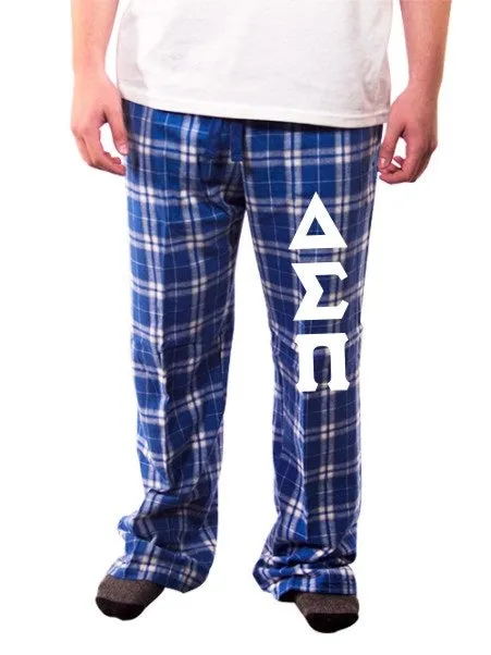 Pajama Pants with Sewn-On Letters