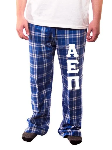 Pajama Pants with Sewn-On Letters