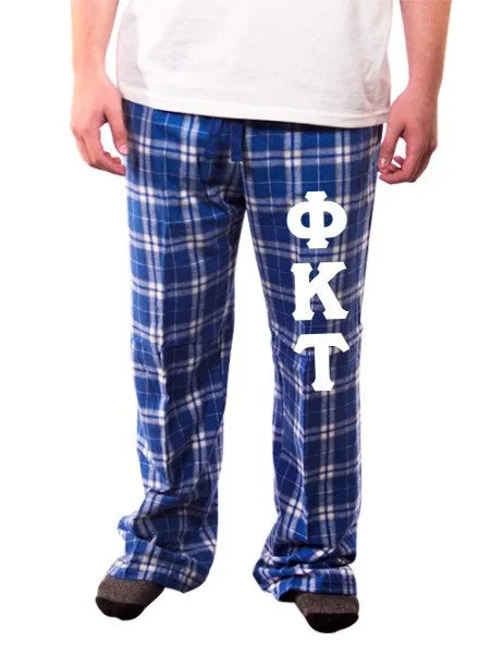 Pajama Pants with Sewn-On Letters