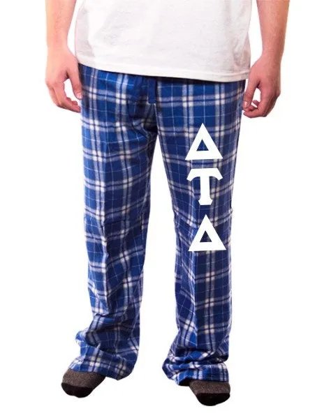 Pajama Pants with Sewn-On Letters