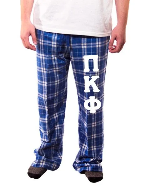 Pajama Pants with Sewn-On Letters