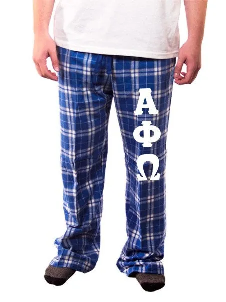 Pajama Pants with Sewn-On Letters