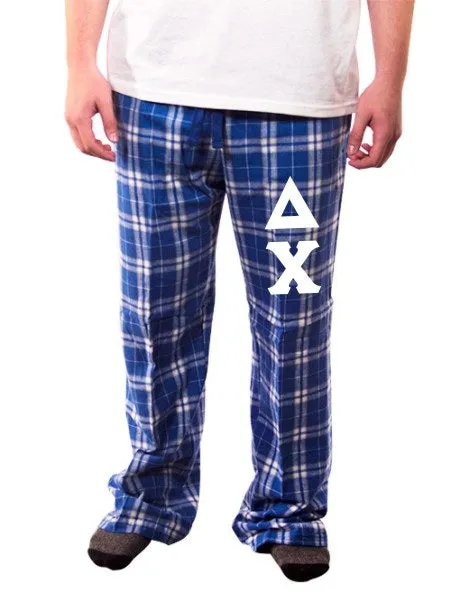 Pajama Pants with Sewn-On Letters