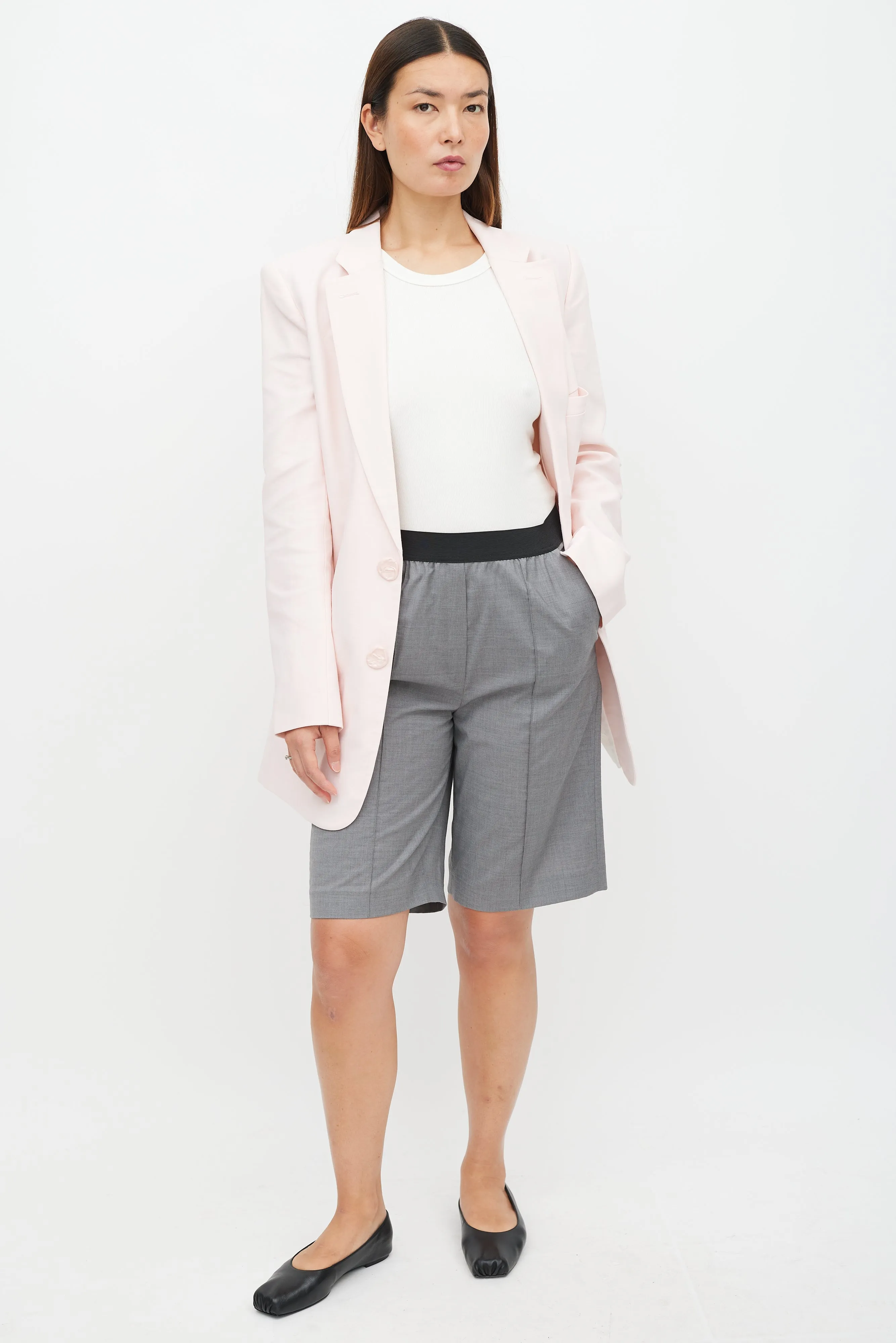 Pink Three Pocket Blazer