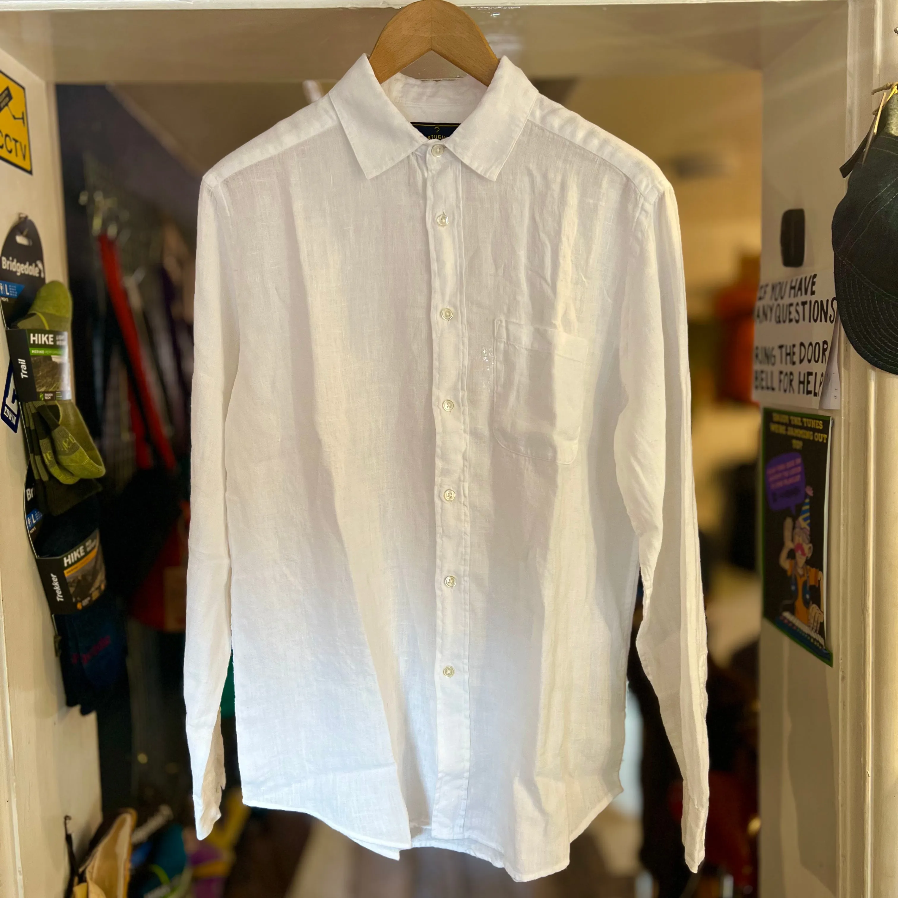 Portuguese Flannel - Linen Shirt - White