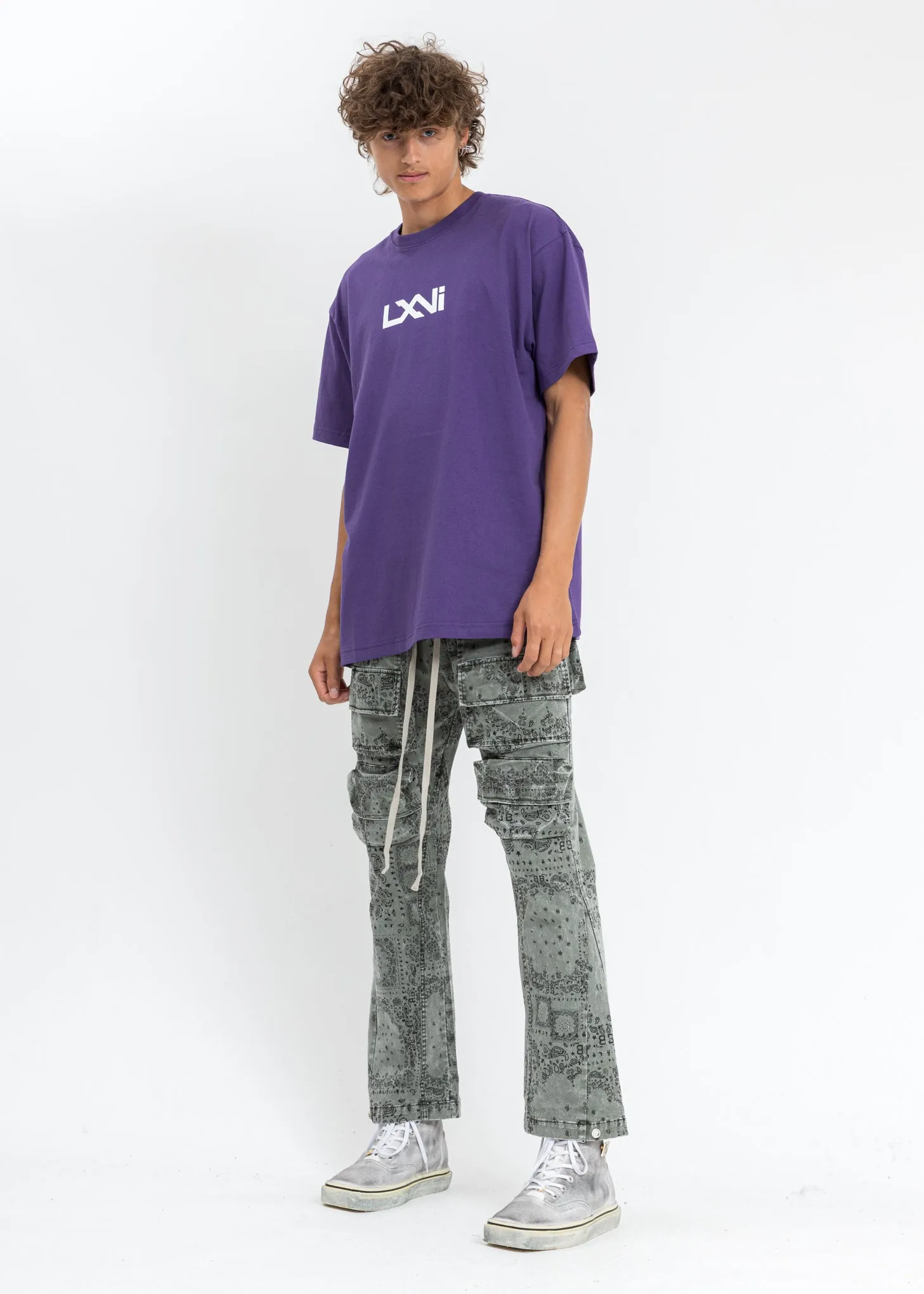 Purple LXVI Logo T-Shirt