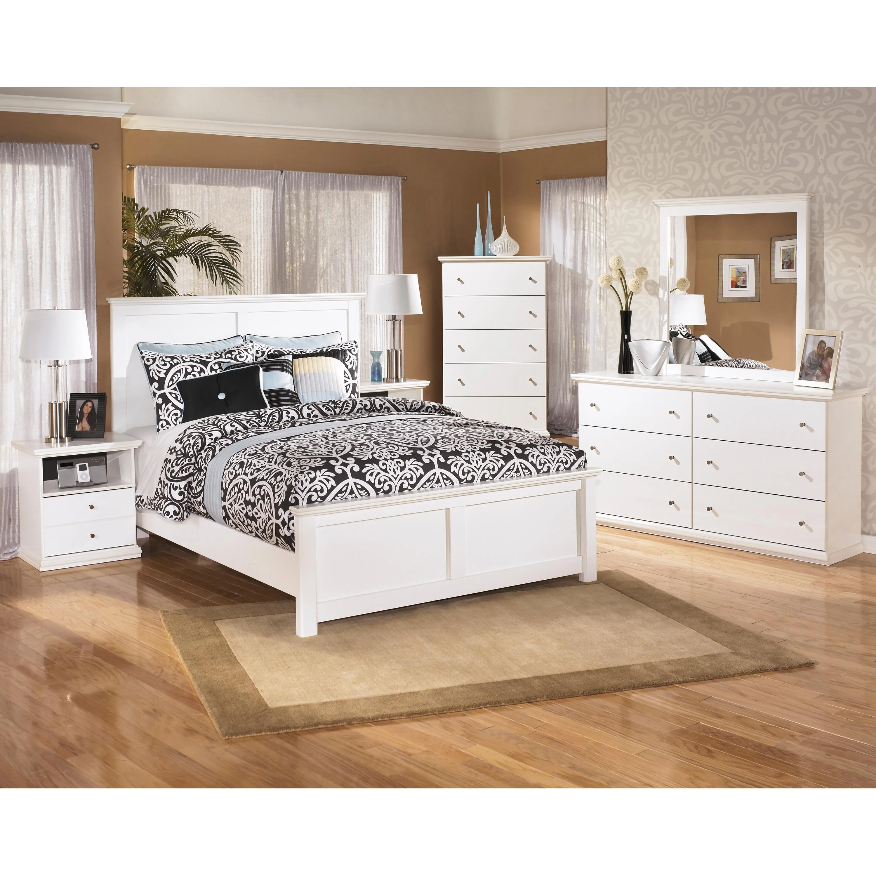 Signature Design by Ashley Bostwick Shoals B139 6 pc Queen Bedroom Set