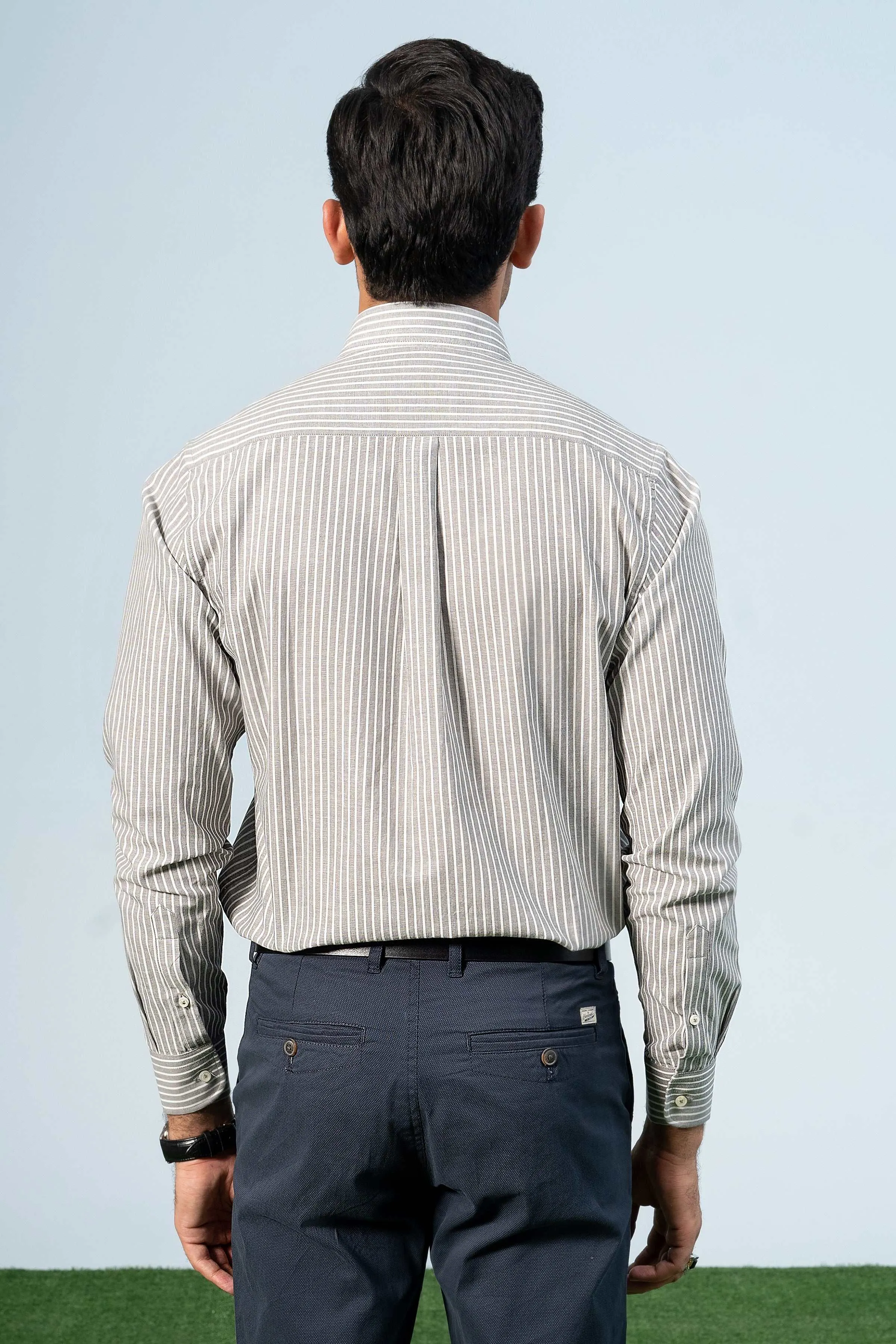 SMART SHIRT GREY STRIPER