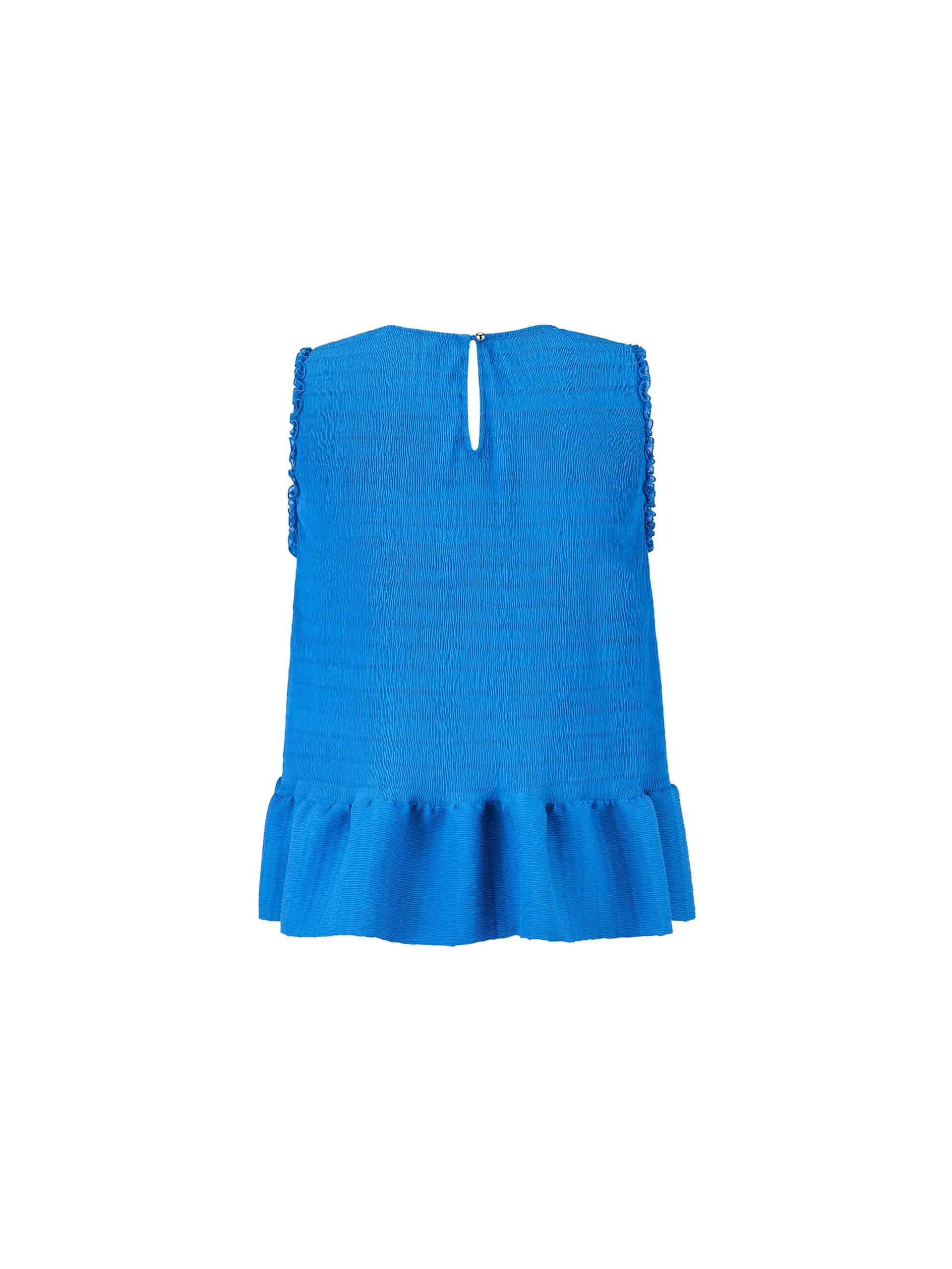 Structured Ruffle Tank Top
