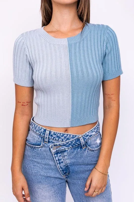 The Blues Two Toned Sweater