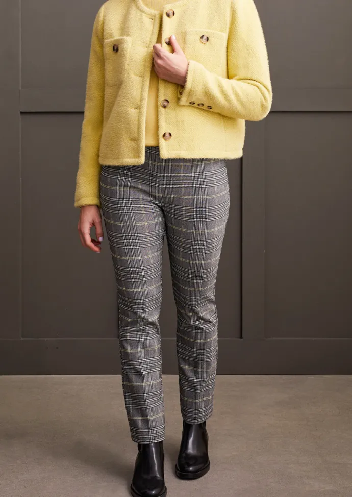 Tribal Pull On Plaid Ankle Pant-50% OFF