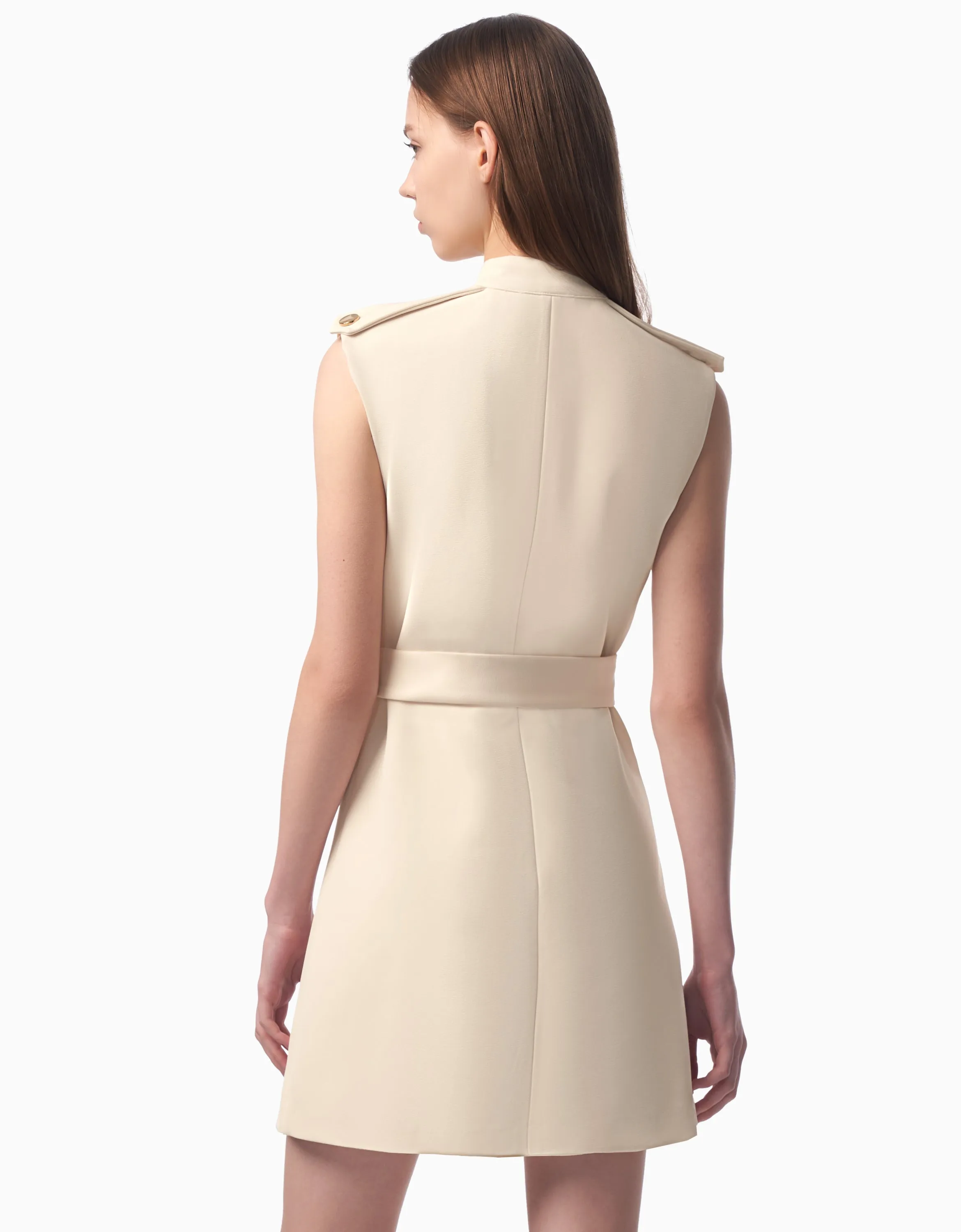 Zip Up Belted Dress